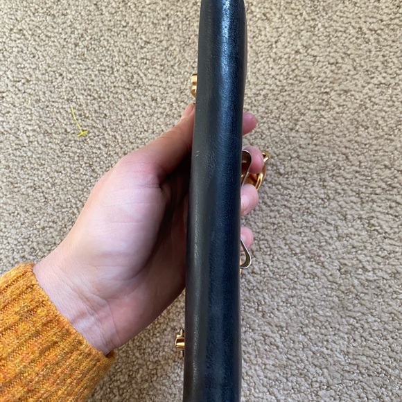 Chloe leather wallet on chain mini shoulder bag black gold - Picture 7 of 14